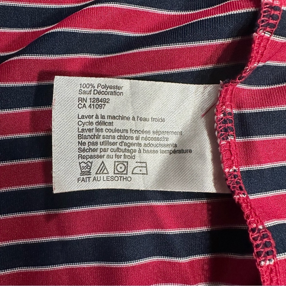 Greg Norman Play Dry Polo Shirt Mens Large Red Striped Shark Logo Golf - Picture 4 of 6